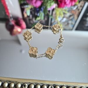 Gold Floral Bracelet